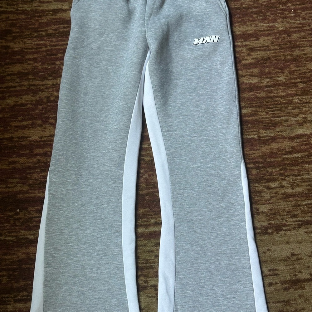 MAN Gray Cargo Pants for Men